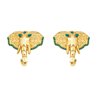 elephant earrings gold